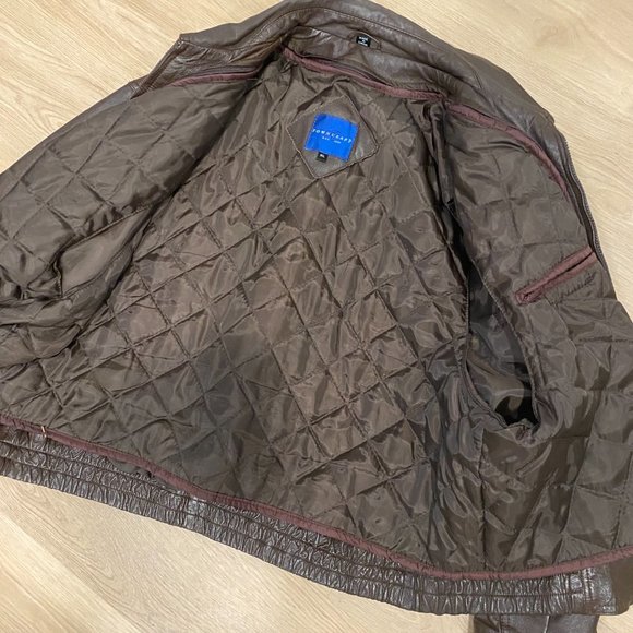 Towncraft Dark Brown Genuine Leather Jacket - Picture 5 of 6